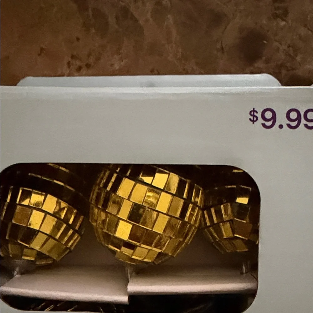 Cottondale LED Disco Egg Lights - Gold